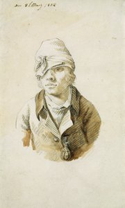 Zelfportret met pet en ooglapje (8 mei 1802)